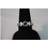 Image 1 : 23.00 CTW ANTIQUE LOOKING CZ AND OPAL PEARL RING .925 S