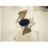 Image 1 : 13.00 CTW SAPPHIRE RING .925 STERLING SILVER