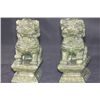 Image 1 : JADE CHINESE GUARDIANS LIONS FIGURINES