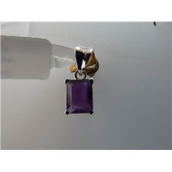 6.25 CTW AMETHYST PENDANT .925 STERLING SILVER