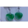 Image 1 : GREEN JADE EARRINGS