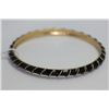 Image 1 : YELLOW BRASS BLACK BRACELET