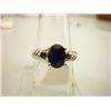 Image 1 : 16.25 CTW SAPPHIRE RING .925 STERLING SILVER