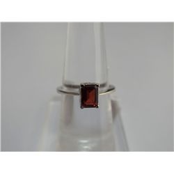 10.75 CTW GARNET RING .925 STERLING SILVER