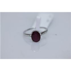 11.43 CTW RUBY RING .925 STERLING SILVER