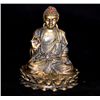 Image 1 : BUDDHA SITTING DOWN STATUE BRASS; WIDE 2.0IN; HEIGHT 3.