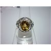 Image 1 : NATURAL 34.25 CTW  CITRINE RING .925 STERLING SILVER