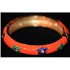 Image 1 : MULTICOLOR AND CZ BRASS BANGLE