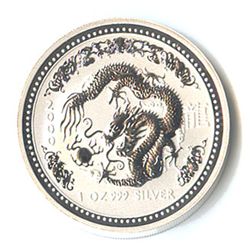 Australian Lunar Silver 1 oz Silver 2000 Dragon