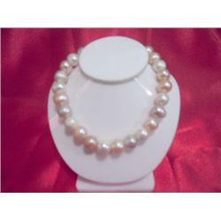 NATURAL 50.00 CTW TRICOLOR PEARL BRACELET 8 in