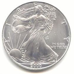 Uncirculated Silver Eagle 2000