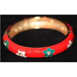 MULTICOLOR AND CZ BRASS BANGLE