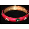 Image 1 : MULTICOLOR AND CZ BRASS BANGLE