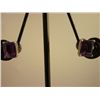 Image 1 : 12.25 CTW AMETHYST EARRING .925 STERLING SILVER