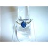 Image 1 : 9.50 CTW SAPPHIRE RING .925 STERLING SILVER