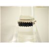 Image 1 : 10.00 CTW SAPPHIRE AND DIAMOND RING .925 STERLING SILVE