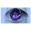 Image 1 : 28.30 AMETHYST RING .925 STERLING SILVER