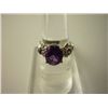 Image 1 : 21.75 CTW AMETHYST RING .925 STERLING SILVER