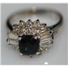 Image 1 : 14K GOLD CUSHION COLOR CHANGE GARNET AND DIAMOND RING