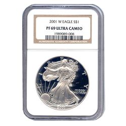 Certified Proof Silver Eagle PF69 2001