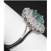 Image 2 : 14K GOLD OVAL PARAIBA TOURMALINE AND DIAMOND RING