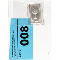 1974 Solid Silver Happy New Year Bar One Ounce