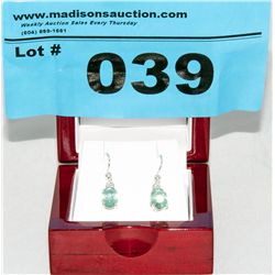 Certified Brazilian 1.96 Carat Emerald French Hook