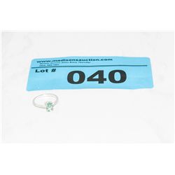 Certified Brazilian .67 Carat Emerald Solitaire Ri