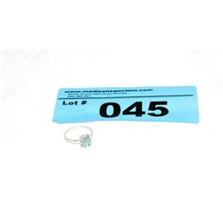 Brazilian Emerald 1.23 Carat Double Claw Setting