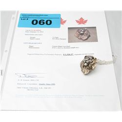925 silver custom made lion head pendant