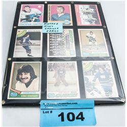 vintage 1970s canucks collectors card set