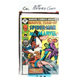 One box of 25 collectable comics