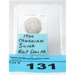 1940 canadian silver half dollar