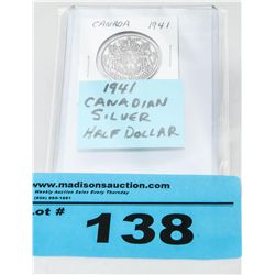 1941 canadian silver half dollar