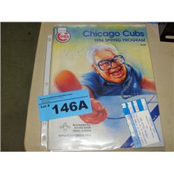 1994 program autographed by hall of fame radio