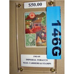 Rare 1903-05 Imperial Tobacco mail carriers& stamp