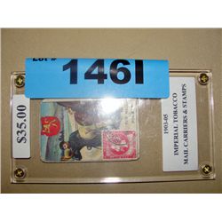 Rare 1903-05 Imperial Tobacco mail carriers& stamp