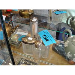 Turn of the last century 5pc glass dresser set