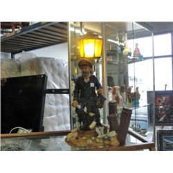 Ceramic nautical captains lamp