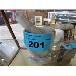 Marble morter and pestle