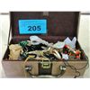 Image 1 : Box filled with assorted leather and bone native