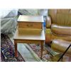 Image 1 : Matching walnut single drawer step end table