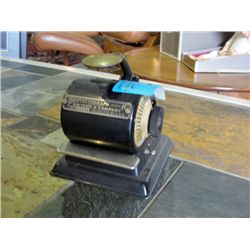 Protecto graph vintage cheque security machine