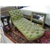 Image 1 : Victorian lounge chair with mahogany legs and