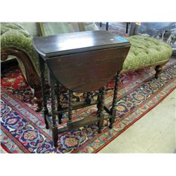 Barley twist drop side table