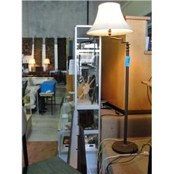 Adjustable arm floor lamp