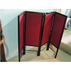 Antique mahogany 4 section room divider/ small
