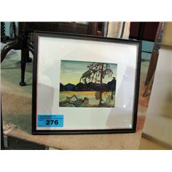 Framed original water color painting signed