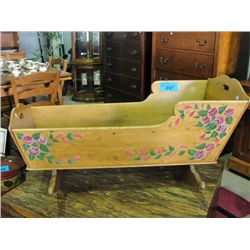 Late 1800s Doukhobor childs hand painted