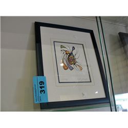 Framed native print "windigo"
